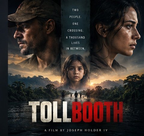 TOLLBOOTH poster — Camilo above the river